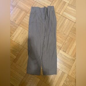 Zara check knit work pants